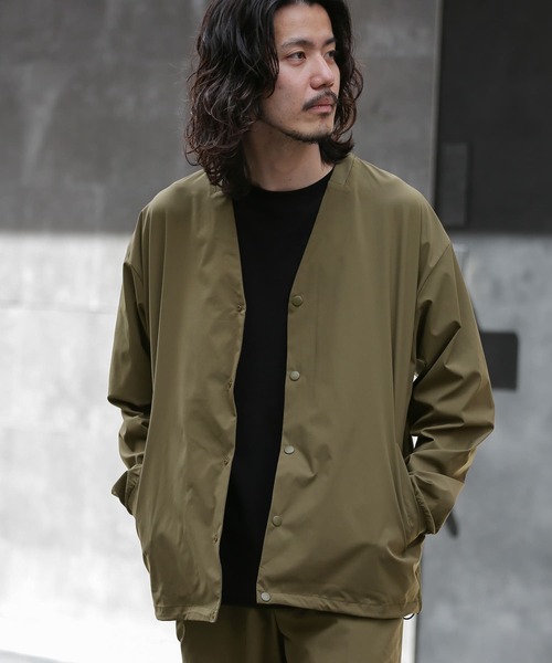 URBAN RESEARCH Sonny Label（アーバンリサーチサニーレーベル）の「『抗菌/撥水』テックカーディガン（カーディガン/ボレロ・メンズ・カーキ/ブラック・MEDIUM/LARGE）」の6枚目の写真