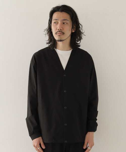 URBAN RESEARCH Sonny Label（アーバンリサーチサニーレーベル）の「『抗菌/撥水』テックカーディガン（カーディガン/ボレロ・メンズ・カーキ/ブラック・MEDIUM/LARGE）」の10枚目の写真