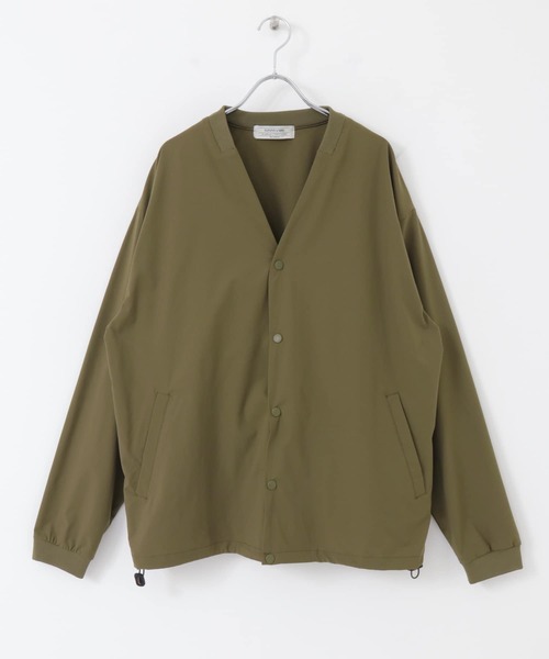 URBAN RESEARCH Sonny Label（アーバンリサーチサニーレーベル）の「『抗菌/撥水』テックカーディガン（カーディガン/ボレロ・メンズ・カーキ/ブラック・MEDIUM/LARGE）」の14枚目の写真