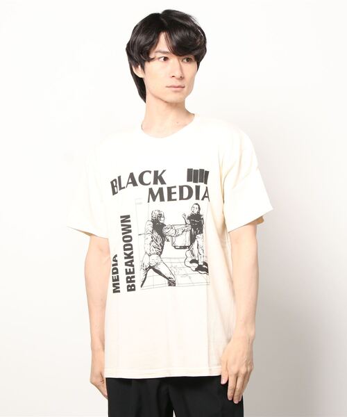 STRANGE TRIP(ストレンジトリップ)の「STRANGE TRIP(ストレンジトリップ) ANTI MEDIA TEE(Tシャツ/カットソー・メンズ・ブルー/ナチュラル・LARGE/MEDIUM/X-LARGE)」の2枚目の写真