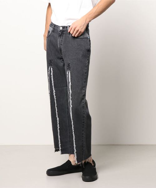 DANKE SCHON（ダンケシェーン）の「DankeSchon/ダンケシェーン/リメイクデニム/RemakeDenim frontboots（デニムパンツ・メンズ・ブルー/ブラック・MEDIUM/LARGE）」の10枚目の写真