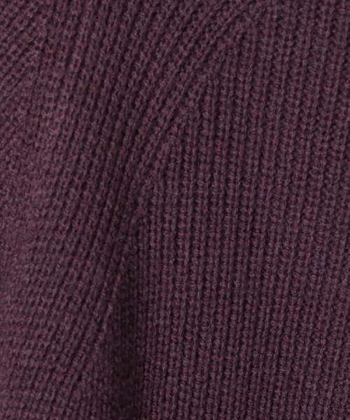 JEANASIS（ジーナシス）の「7Ｇクロスレイヤープルオーバー/237622（ニット/セーター・レディース・ブラック/グレー/パープル・FREE）」の10枚目の写真