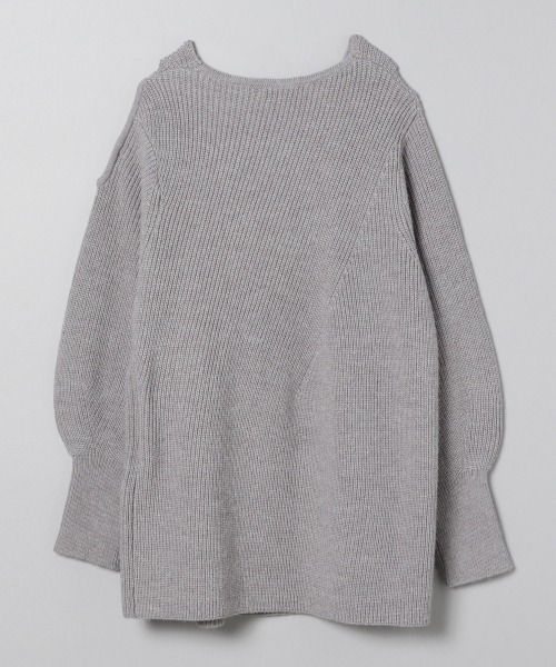 JEANASIS（ジーナシス）の「7Ｇクロスレイヤープルオーバー/237622（ニット/セーター・レディース・ブラック/グレー/パープル・FREE）」の7枚目の写真