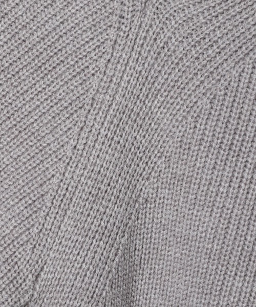 JEANASIS（ジーナシス）の「7Ｇクロスレイヤープルオーバー/237622（ニット/セーター・レディース・ブラック/グレー/パープル・FREE）」の6枚目の写真