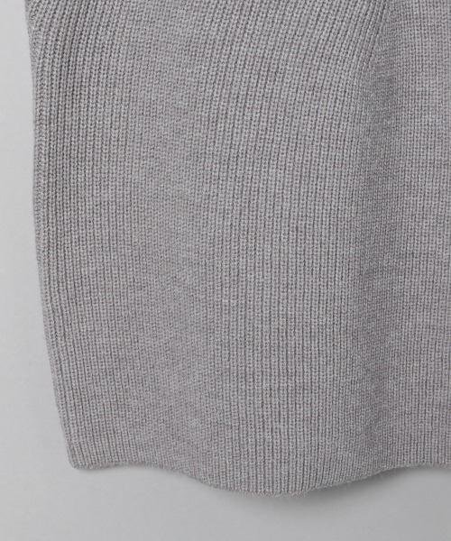 JEANASIS（ジーナシス）の「7Ｇクロスレイヤープルオーバー/237622（ニット/セーター・レディース・ブラック/グレー/パープル・FREE）」の5枚目の写真