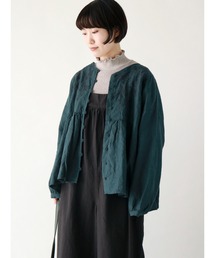 Samansa Mos2 | 35th【Slowlinen】刺繍ブラウス(シャツ/ブラウス)