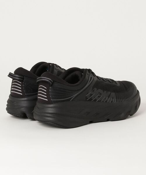 HOKA（ホカ）の「HOKA ONE ONE / ホカオネオネ：BONDI 7：1110518[PIE]（スニーカー・メンズ・ブラック・26.5cm/27cm/27.5cm/28cm/29cm/26cm/25.5cm）」の3枚目の写真