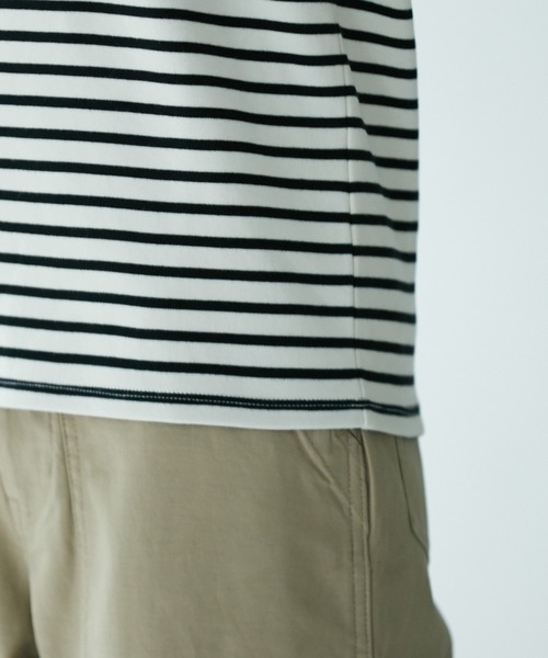 ROPE' PICNIC（ロペピクニック）の「ギャザースリーブカットトップス（Tシャツ/カットソー・レディース・ブラック/ホワイト系その他/ダークグリーン・38/40）」の8枚目の写真