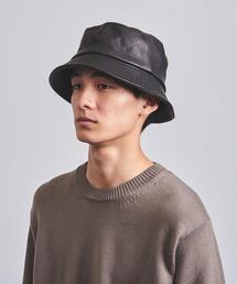希少 ディアスキン KIJIMA TAKAYUKI レザー バケットハット 黒 KIJIMA TAKAYUKI（キジマ タカユキ）の「＜KIJIMA TAKAYUKI（キジマ