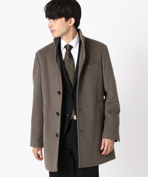 COMME CA ISM（コムサイズム）の「スタンドカラー ショートコート