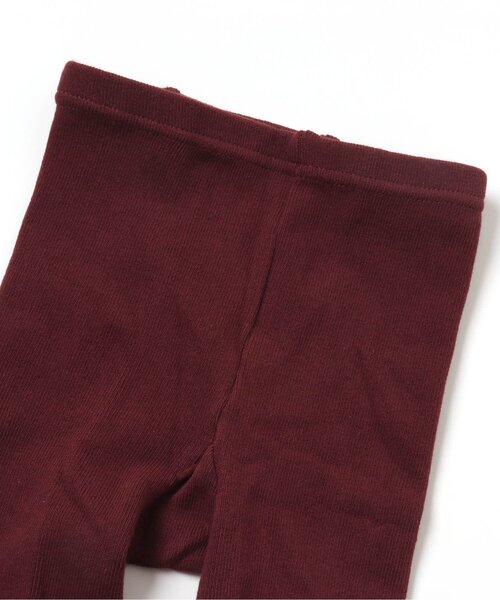 Seraph（セラフ）の「リボン付き丸編みリブタイツ（タイツ/ストッキング・キッズ・ブラウン/チャコール/アイボリー/カーキ・90/100/110/120/140）」の9枚目の写真