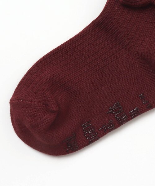 Seraph（セラフ）の「リボン付き丸編みリブタイツ（タイツ/ストッキング・キッズ・ブラウン/チャコール/アイボリー/カーキ・90/100/110/120/140）」の11枚目の写真