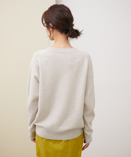 ROPE'（ロペ）の「【シリーズ】カシミアブレンドVネックニット（ニット/セーター・レディース・ライトグレー/ダークブラウン/キナリ/ピンク系その他2・38）」の16枚目の写真