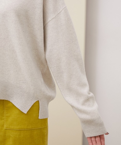 ROPE'（ロペ）の「【シリーズ】カシミアブレンドVネックニット（ニット/セーター・レディース・ライトグレー/ダークブラウン/キナリ/ピンク系その他2・38）」の17枚目の写真