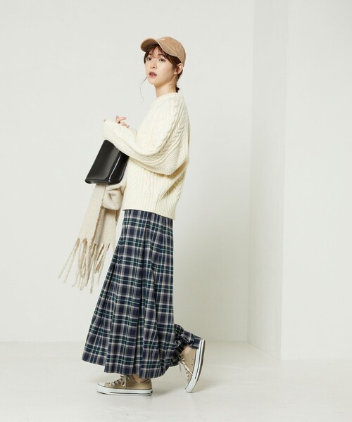 FREAK'S STORE(フリークスストア)の「フィッシャーマンプルオーバー(ニット/セーター・レディース・グリーン/ネイビー/レッド/オフホワイト・フリ-)」の5枚目の写真