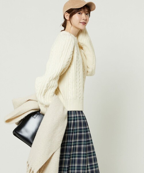 FREAK'S STORE(フリークスストア)の「フィッシャーマンプルオーバー(ニット/セーター・レディース・グリーン/ネイビー/レッド/オフホワイト・フリ-)」の7枚目の写真