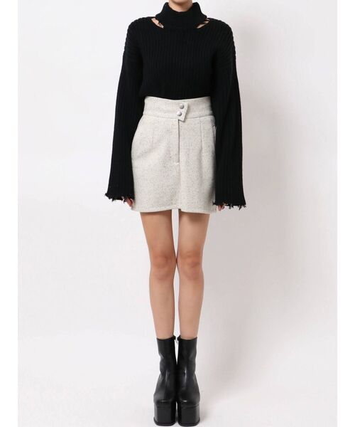 EMODA（エモダ）の「ドットワイドベルトハイウエストスカート（スカート・レディース・ブラック/グリーン/アイボリー・SMALL/MEDIUM）」の15枚目の写真