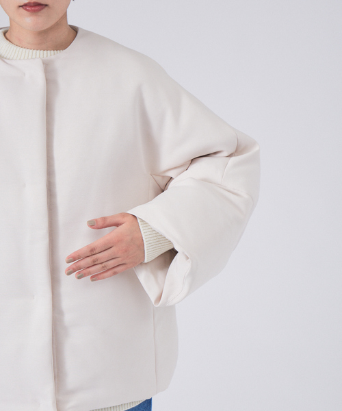 Rouge vif(ルージュヴィフ)の「グログランダウン(ダウンジャケット/コート・レディース・アイボリー/ブラック・36/38)」の21枚目の写真