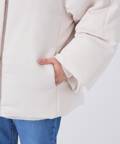 Rouge vif(ルージュヴィフ)の「グログランダウン(ダウンジャケット/コート・レディース・アイボリー/ブラック・36/38)」の14枚目の写真