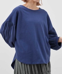 袖ボリュームドッキングプルオーバー