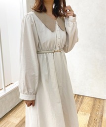 配色えりワンピース【ZOZOTOWN限定アイテム】