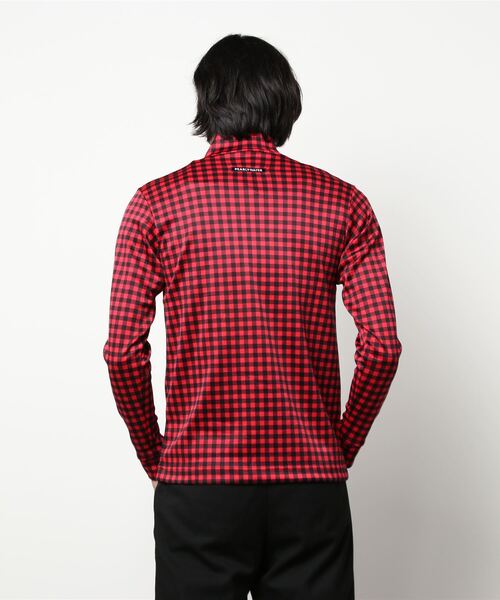 パーリーゲイツ ストレッチ入り バッファロー チェック ロゴ パンツ 4