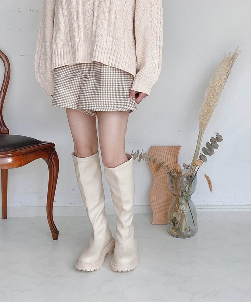 AS KNOW AS plus（アズノゥアズプラス）の「◇セットにショートパンツ セットアップ可能（その他パンツ・レディース・ブラウン系/ベージュ系/ブラック系・FREE）」の6枚目の写真