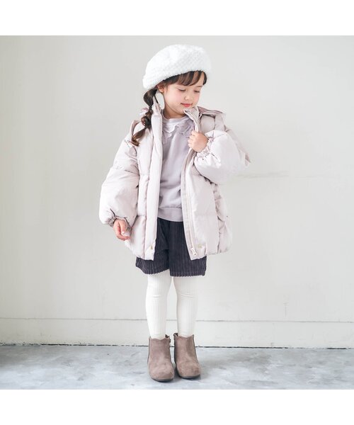 apres les cours（アプレレクール）の「/コーデュロイショートパンツ（その他パンツ・キッズ・チャコール/アイボリー/ラベンダー/ライトグレー/ブラウン/ベージュ・130/100/120/90/80/110/140）」の11枚目の写真