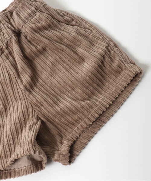 apres les cours（アプレレクール）の「/コーデュロイショートパンツ（その他パンツ・キッズ・チャコール/アイボリー/ラベンダー/ライトグレー/ブラウン/ベージュ・130/100/120/90/80/110/140）」の12枚目の写真