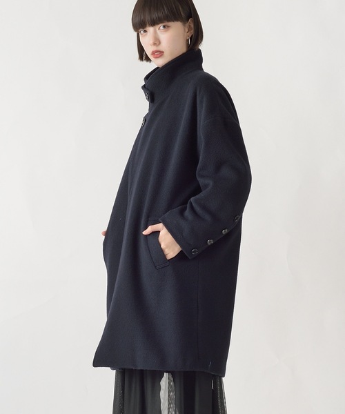 La SRIC（ラスリック）の「La SRIC / アシメスロートタブCT/ウール100（その他アウター・レディース・ネイビー/ブルー系その他・38）」の5枚目の写真