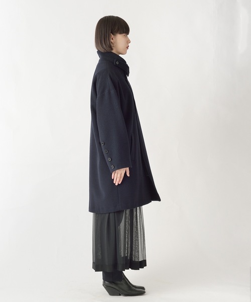 La SRIC（ラスリック）の「La SRIC / アシメスロートタブCT/ウール100（その他アウター・レディース・ネイビー/ブルー系その他・38）」の9枚目の写真