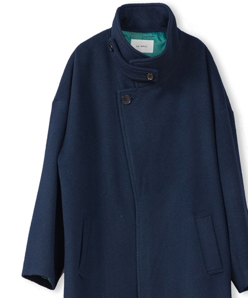La SRIC（ラスリック）の「La SRIC / アシメスロートタブCT/ウール100（その他アウター・レディース・ネイビー/ブルー系その他・38）」の17枚目の写真