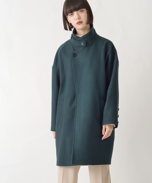 La SRIC（ラスリック）の「La SRIC / アシメスロートタブCT/ウール100（その他アウター・レディース・ネイビー/ブルー系その他・38）」の21枚目の写真