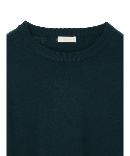 earth music&ecology(アースミュージックアンドエコロジー)の「スウェットライククルーネックニット *(ニット/セーター・レディース・ブラック/グリーン/アイボリー/マスタード・FREE)」の15枚目の写真