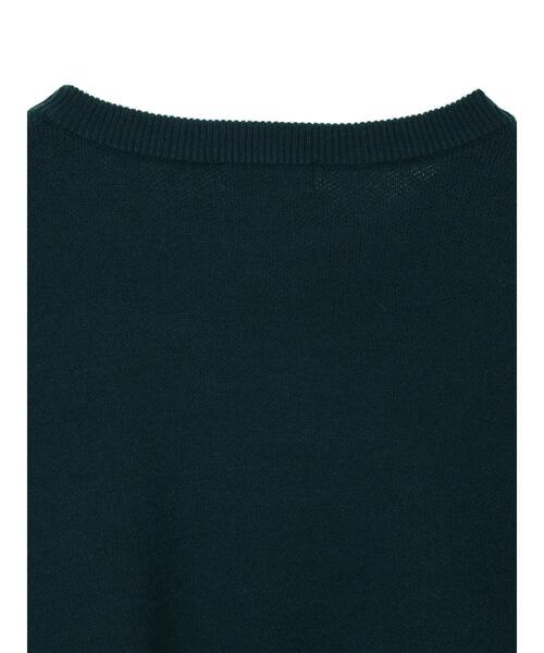 earth music&ecology(アースミュージックアンドエコロジー)の「スウェットライククルーネックニット *(ニット/セーター・レディース・ブラック/グリーン/アイボリー/マスタード・FREE)」の12枚目の写真