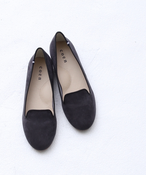 coen（コーエン）の「フラットオペラシューズ（ドレスシューズ・レディース・ナチュラル/ケリー/オレンジ/ブラック・SMALL/MEDIUM/LARGE/X-LARGE）」の2枚目の写真