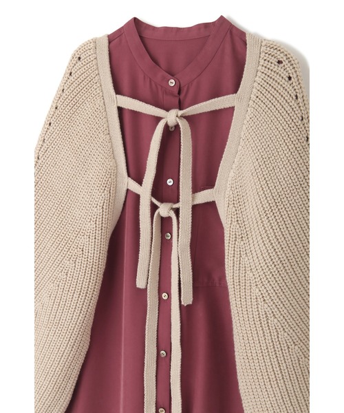 JILL STUART(ジルスチュアート)の「◆チコニットコンビワンピース(ワンピース・レディース・ネイビー/レッド・2/0)」の9枚目の写真