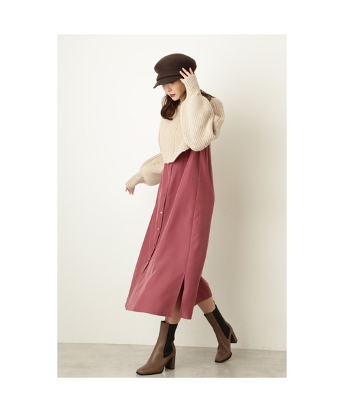 JILL STUART(ジルスチュアート)の「◆チコニットコンビワンピース(ワンピース・レディース・ネイビー/レッド・2/0)」の22枚目の写真