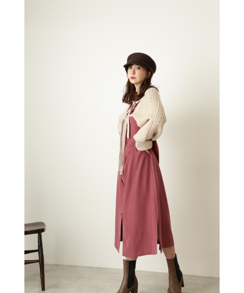 JILL STUART(ジルスチュアート)の「◆チコニットコンビワンピース(ワンピース・レディース・ネイビー/レッド・2/0)」の11枚目の写真