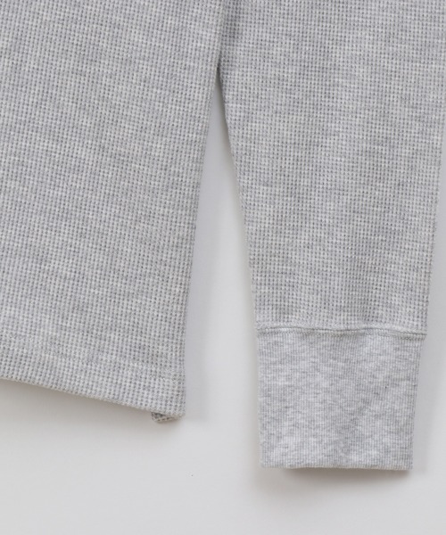 HANES（ヘインズ）の「【Hanes/ヘインズ】メンズ ビーフィー サーマルクルーネックロングスリーブTシャツ（Tシャツ/カットソー・メンズ・ホワイト/ブラック/ヘザーグレー/ネイビー・X-LARGE/MEDIUM/LARGE/SMALL）」の6枚目の写真