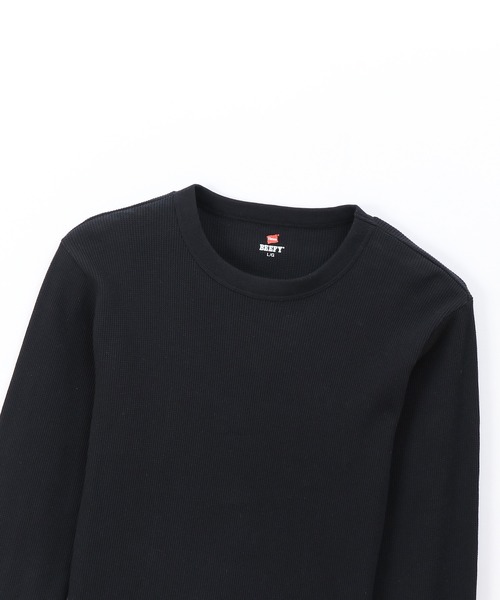 HANES(ヘインズ)の「【Hanes/ヘインズ】メンズ ビーフィー サーマルクルーネックロングスリーブTシャツ(Tシャツ/カットソー・メンズ・ホワイト/ブラック/ヘザーグレー/ネイビー・X-LARGE/MEDIUM/LARGE/SMALL)」の19枚目の写真