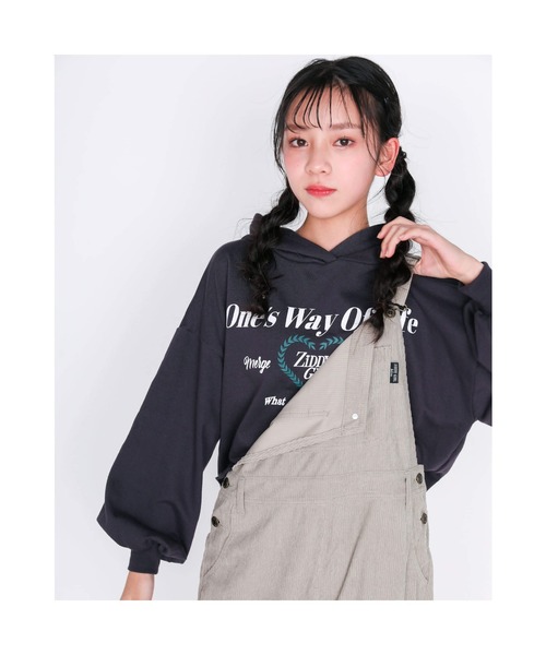 ZIDDY(ジディ)の「ZIDDY/ポケット付きコールテン無地オーバーオール(130~160cm)(サロペット/オーバーオール・キッズ・グリーン/ブラック・160/130/140/150)」の20枚目の写真