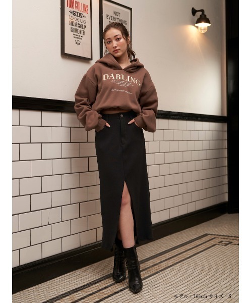 Darich(ダーリッチ)の「ドッキングニットスカート(スカート・レディース・アイボリー/ブラック・S/M)」の10枚目の写真
