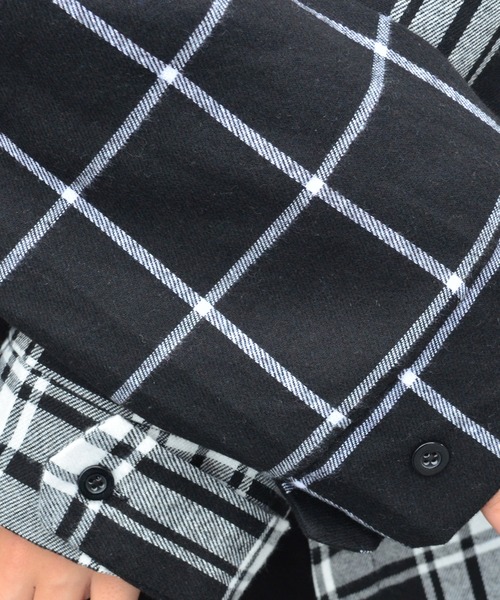 babyShoop（ベイビーシュープ）の「切り替えチェックシャツ（シャツ/ブラウス・レディース・ブラック・FREE）」の7枚目の写真