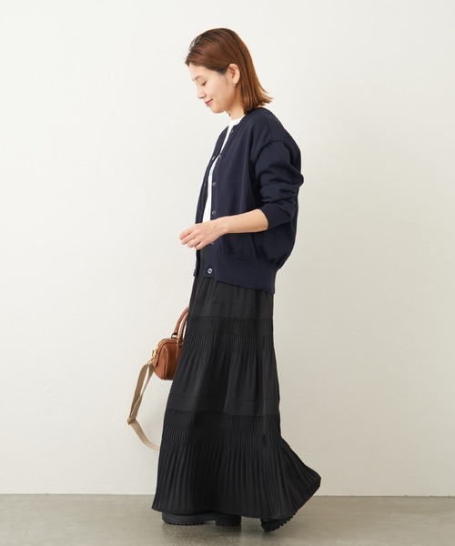 JOURNAL STANDARD（ジャーナルスタンダード）の「ウォッシャブルハイツイストニットブルゾン◆（カーディガン/ボレロ・レディース・レッド/グリーン/ネイビー/ブラック・FREE）」の6枚目の写真