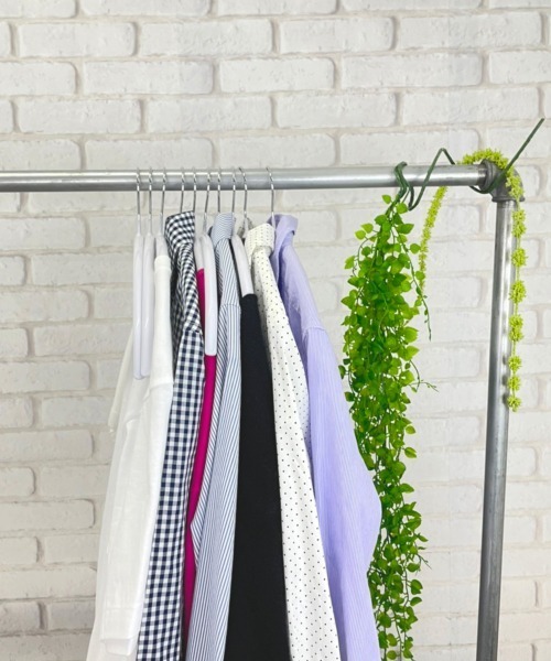 entre square(アントレスクエアー)の「メタルハンガー 5本セット すべりにくい 型崩れしない(ランドリーグッズ・レディース・ホワイト/ブラック・ONE SIZE)」の17枚目の写真