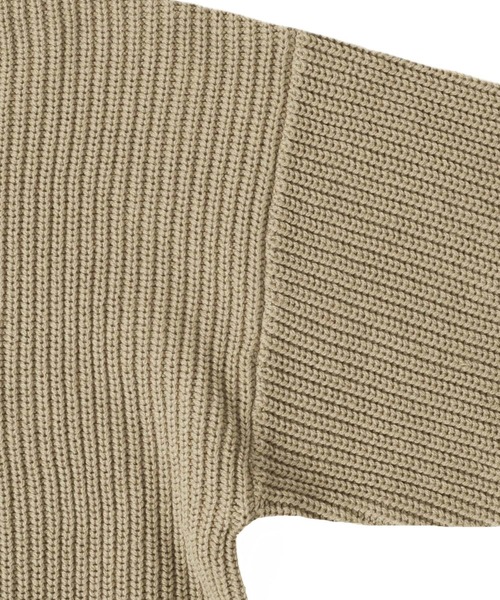 GLAZOS(グラソス)の「ニット・ドロップショルダー畦編みセーター【マシンウォッシャブル】(ニット/セーター・キッズ・ブラック/ブルー/アイボリー/ベージュ系その他・130cm/140cm/150cm/160cm/170cm)」の15枚目の写真