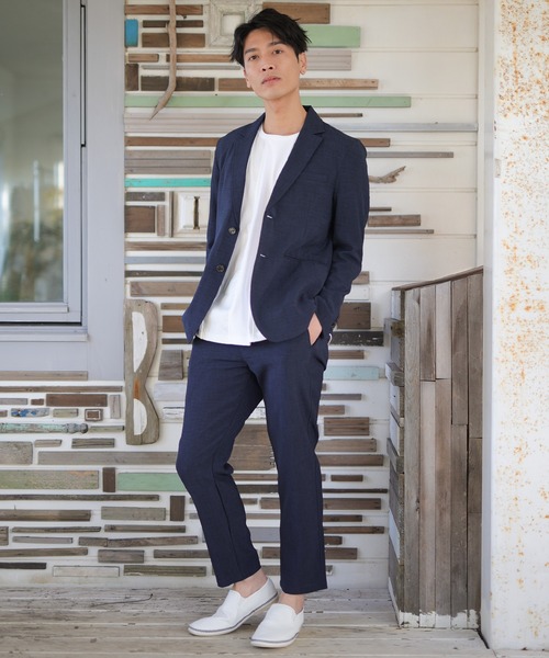 UNION STATION(ユニオンステーション)の「【セットアップ対応】【AIR LIGHT -Rugged version-】スリムイージースラックスパンツ(その他パンツ・メンズ・ネイビー/グレイッシュベージュ/ライトグレー・S/M/L)」の9枚目の写真