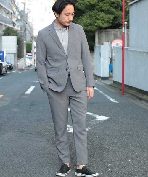 UNION STATION(ユニオンステーション)の「【セットアップ対応】【AIR LIGHT -Rugged version-】スリムイージースラックスパンツ(その他パンツ・メンズ・ネイビー/グレイッシュベージュ/ライトグレー・S/M/L)」の4枚目の写真