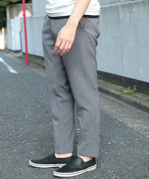 UNION STATION(ユニオンステーション)の「【セットアップ対応】【AIR LIGHT -Rugged version-】スリムイージースラックスパンツ(その他パンツ・メンズ・ネイビー/グレイッシュベージュ/ライトグレー・S/M/L)」の5枚目の写真